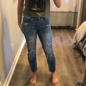 Boyfriend Cut Ripped Jeans
